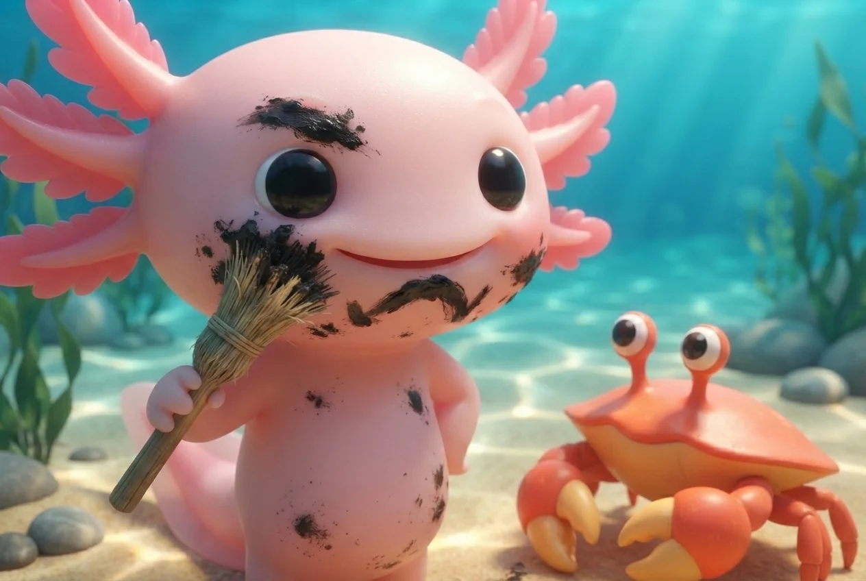 The Axolotl Who Couldn't Frown – Picture 3
