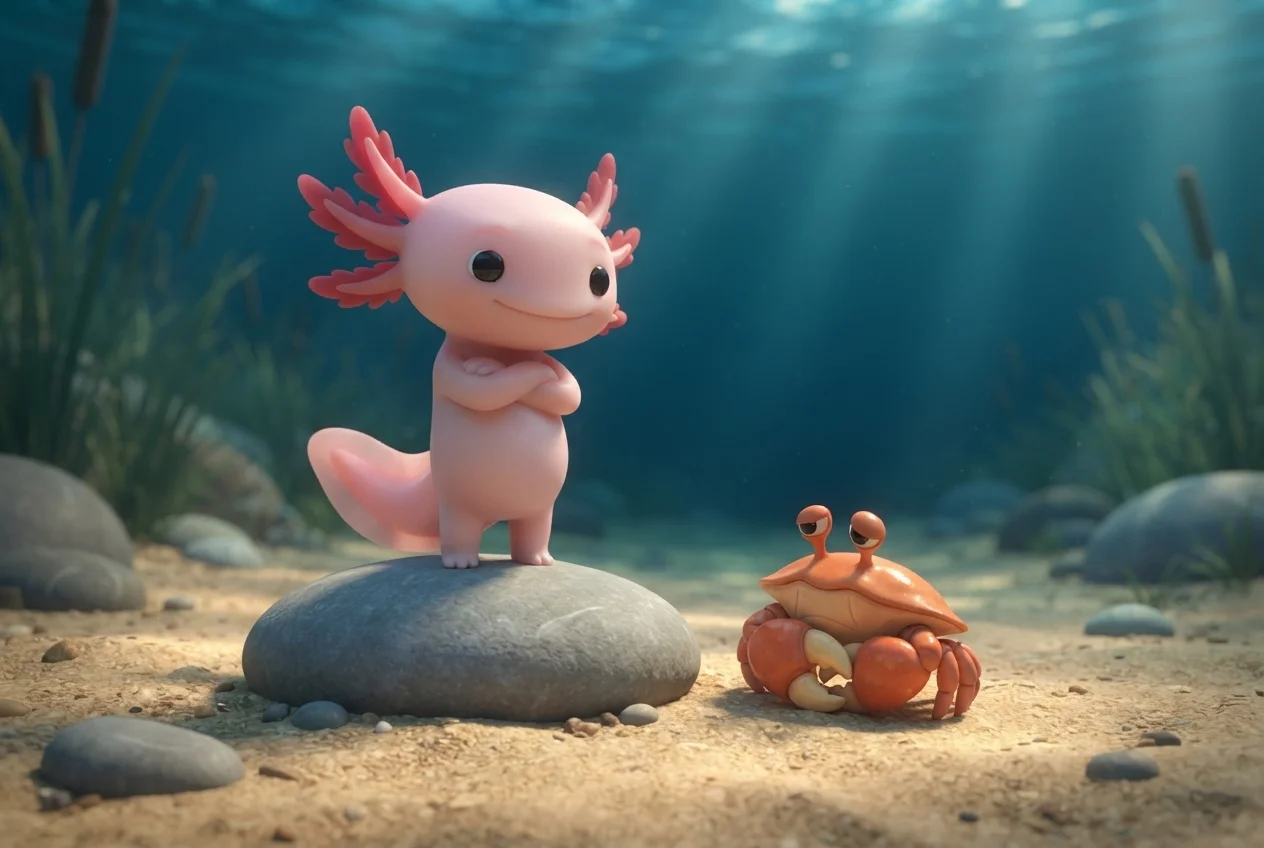 The Axolotl Who Couldn't Frown – Picture 7
