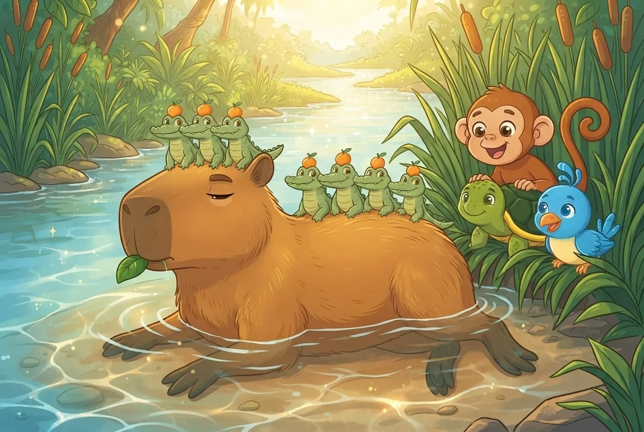 Carl and the Seven Baby Crocodiles