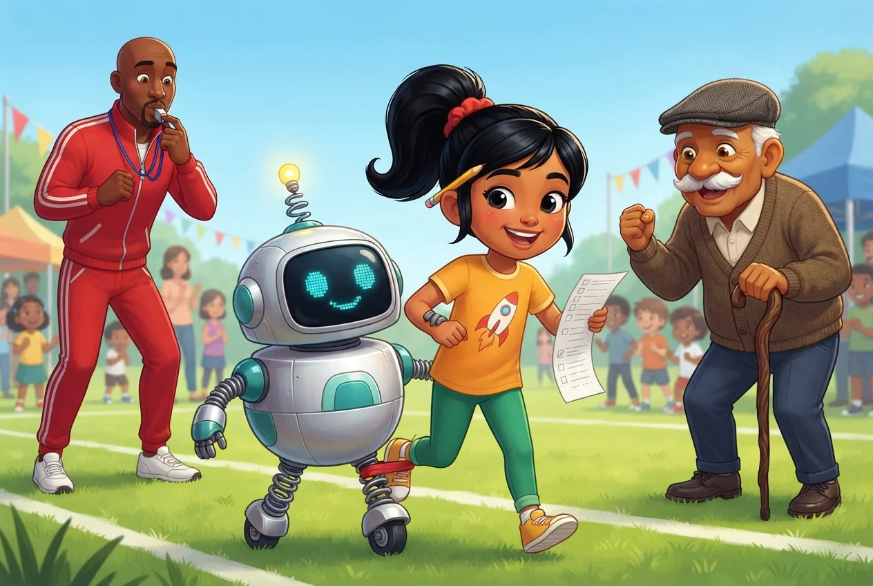 The Robot at Sports Day