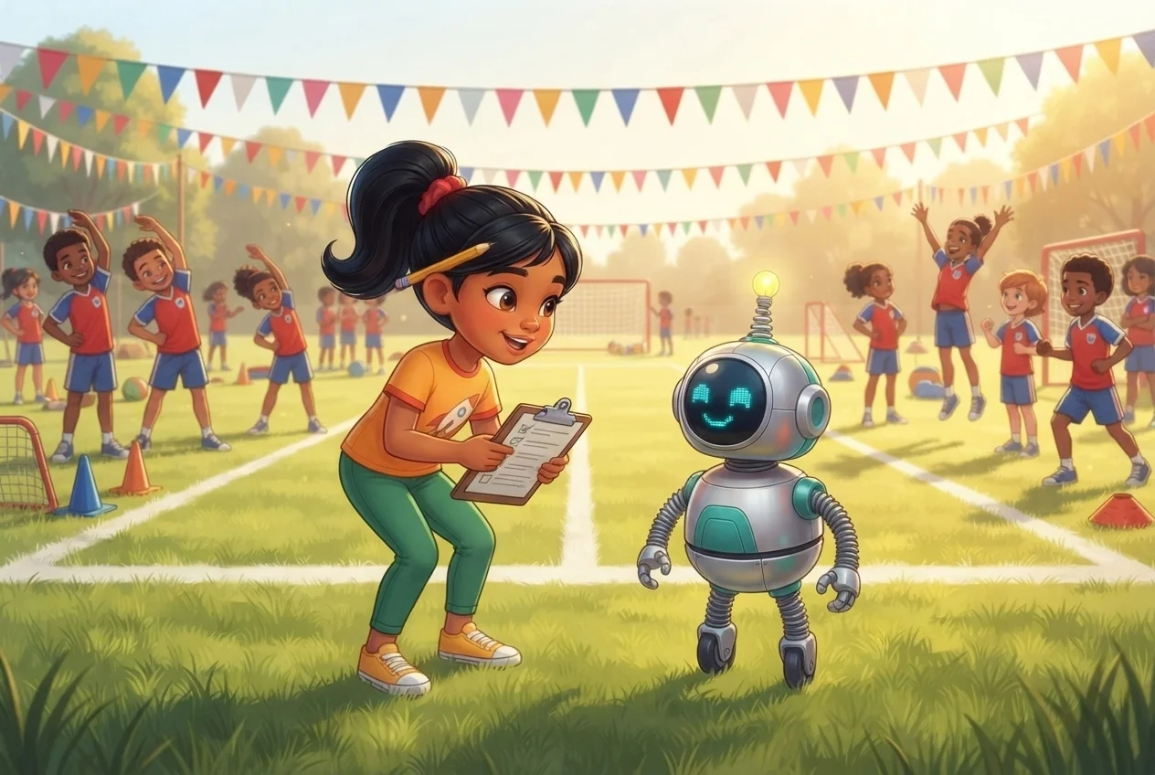 The Robot at Sports Day – Picture 1