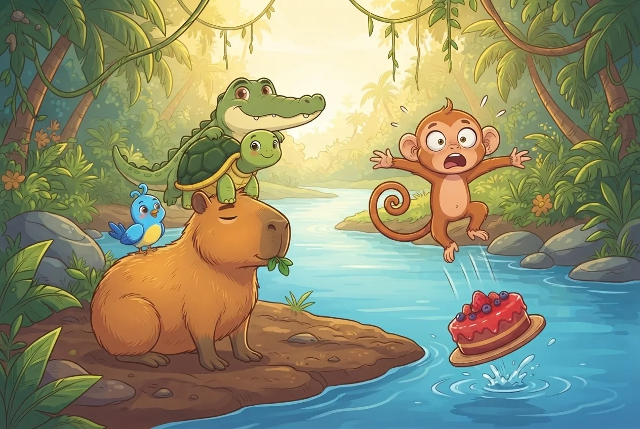 Carl the Capybara Keeps His Cool – Picture 1