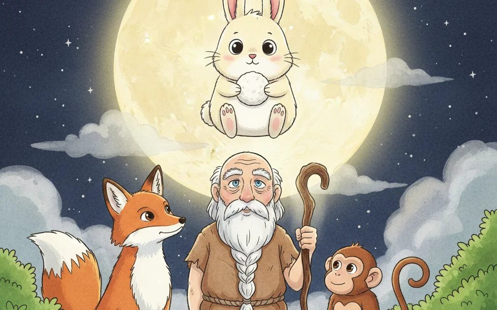 Der liebe Hase im Mond