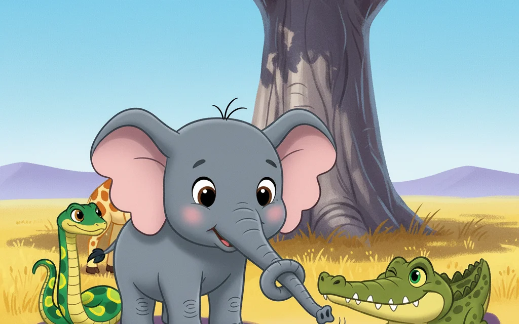 Der kleine Elefant und sein Rüssel – Bild 2