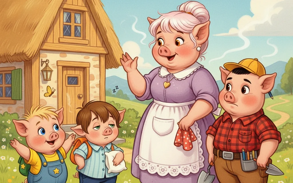 The Three Little Pigs – Picture 1