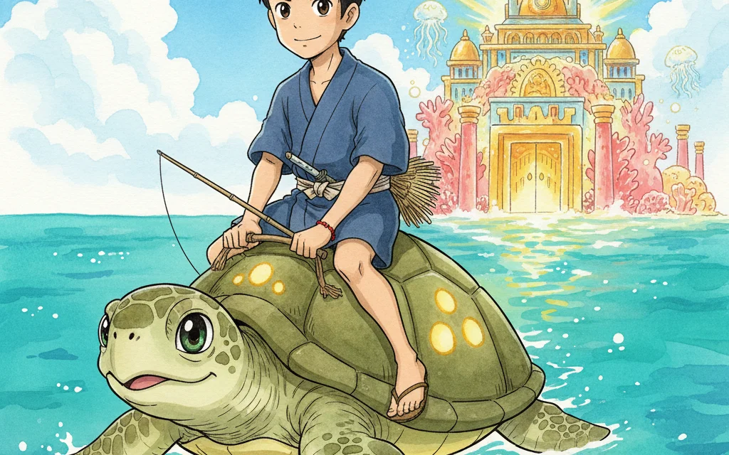 Urashima Tarō und die Schildkröte