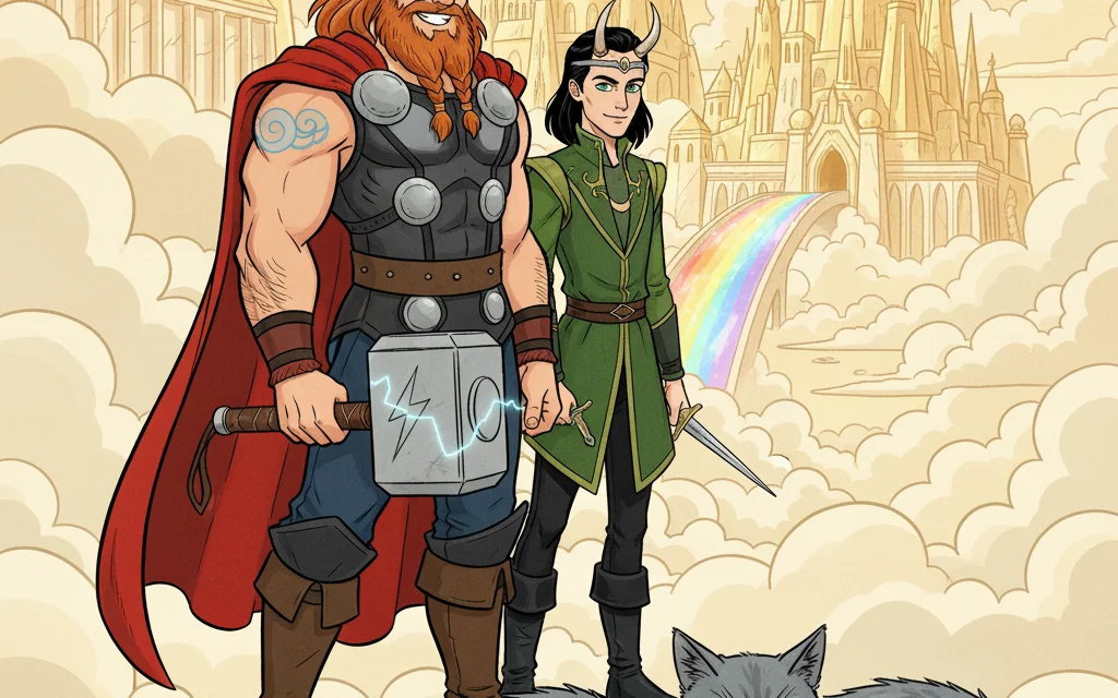 Norse Myths for Kids — Thor and Loki's Adventures – Picture 1