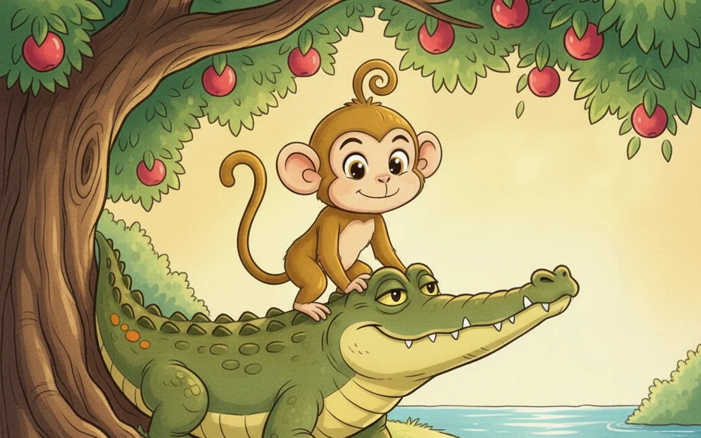 Der Affe und das Krokodil – Bild 4