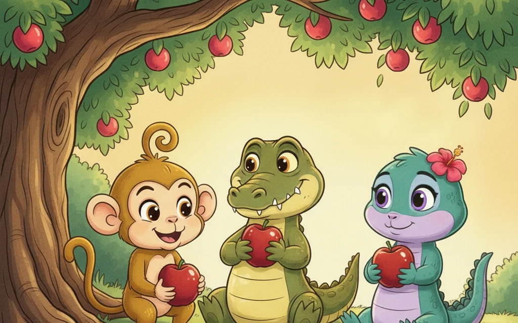 The Monkey and the Crocodile – Picture 5